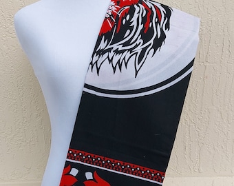 Black Lion. Idlozi Fabric. African spirituality fabric. Ibhayi lamadlozi. Ndaue. Ihiya.