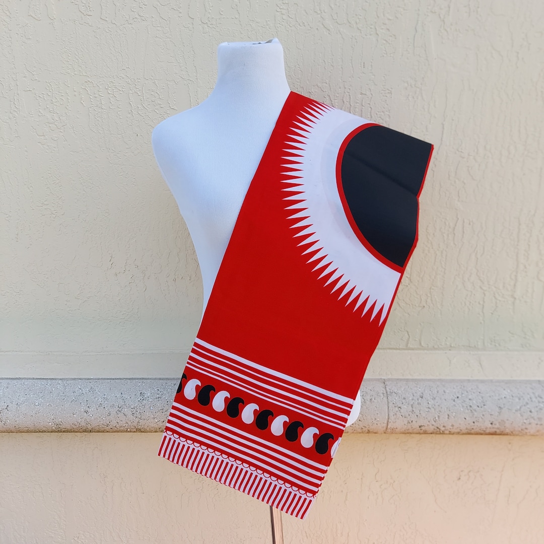 Red Sun Ibhayi African Fabric. Traditional Zulu/swati Attire. African ...