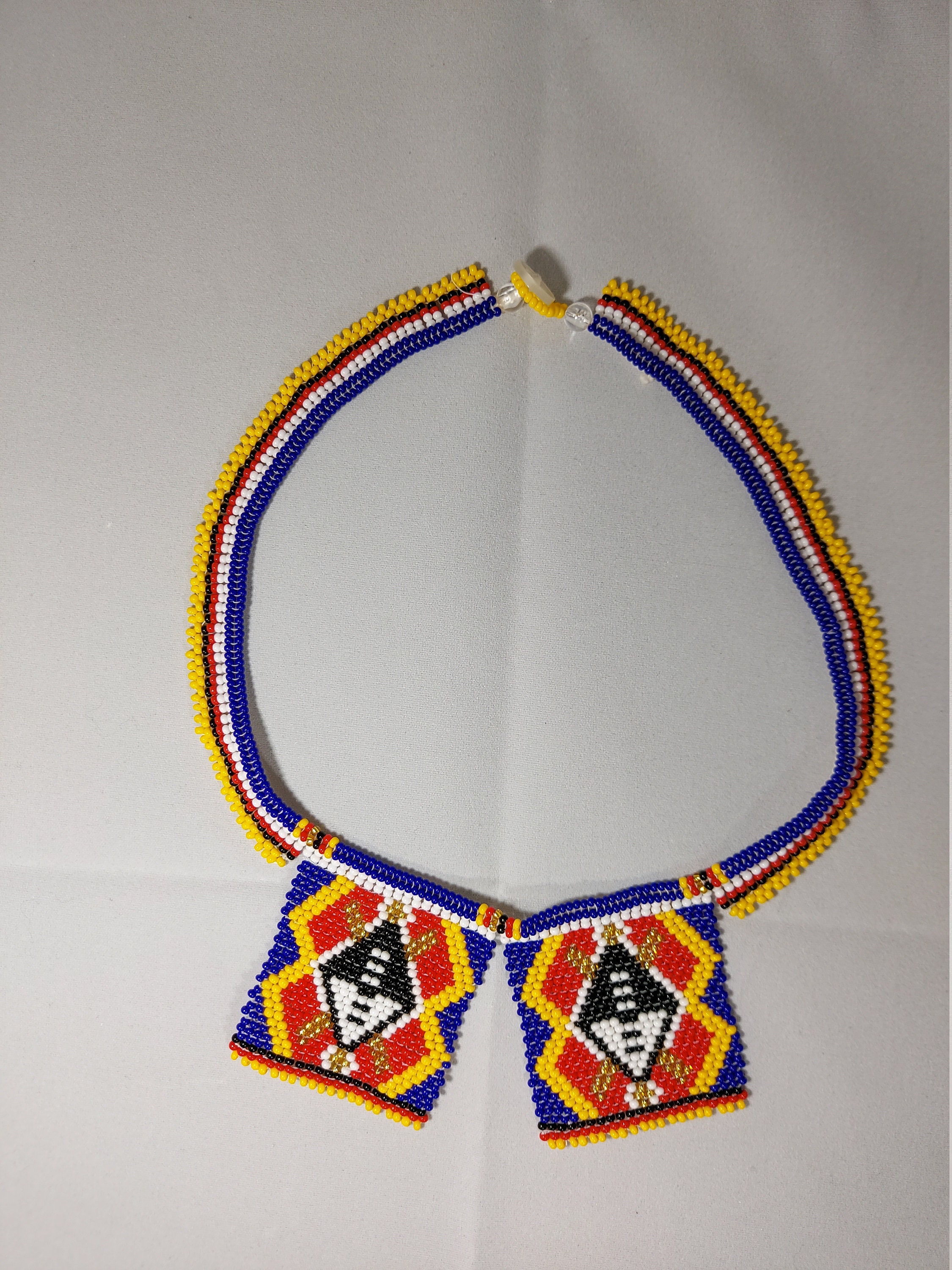 Kingdom of Eswatini Ligcebesha. Beaded Swazi Unisex Necklace. Etsy