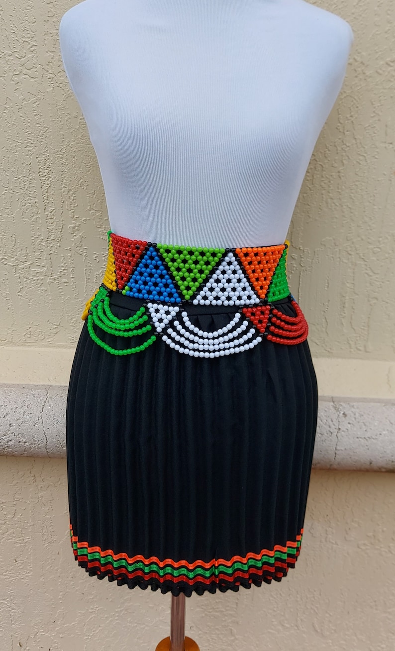 zulu beaded waist belt