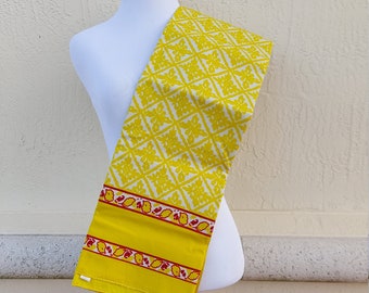 Yellow Njeti Fabric. African spirituality fabric. Ibhayi lamadlozi. Ndaue. Ihiya.