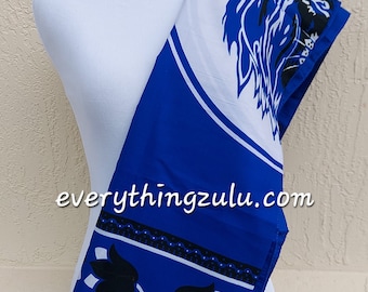 Blue Lion. Idlozi Fabric. African spirituality fabric. Ibhayi lamadlozi. Ndaue. Ihiya.