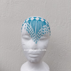 Beaded Zulu tassel necklace/headband. Tribal Zulu women Jewelry.