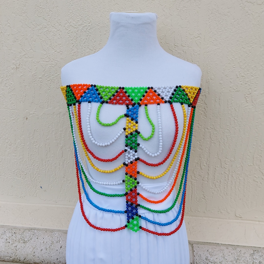Zulu Body Beads. Zulu Traditional Attire Etsy