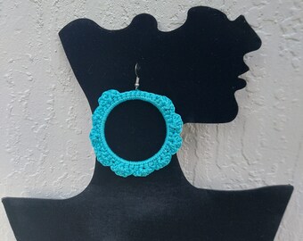 Handmade Crochet earrings.  Fashion crochet earrings