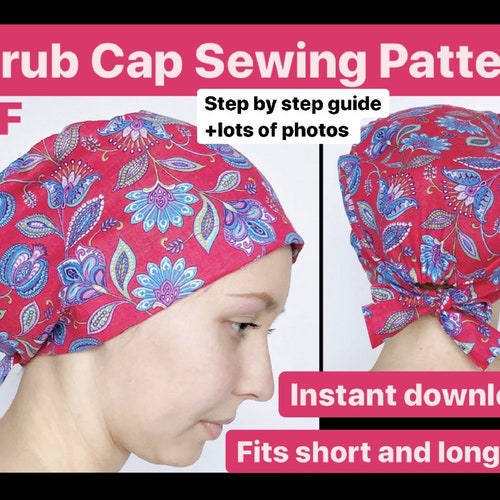 Scrub Hat Sewing Pattern Pdf reversible | Etsy