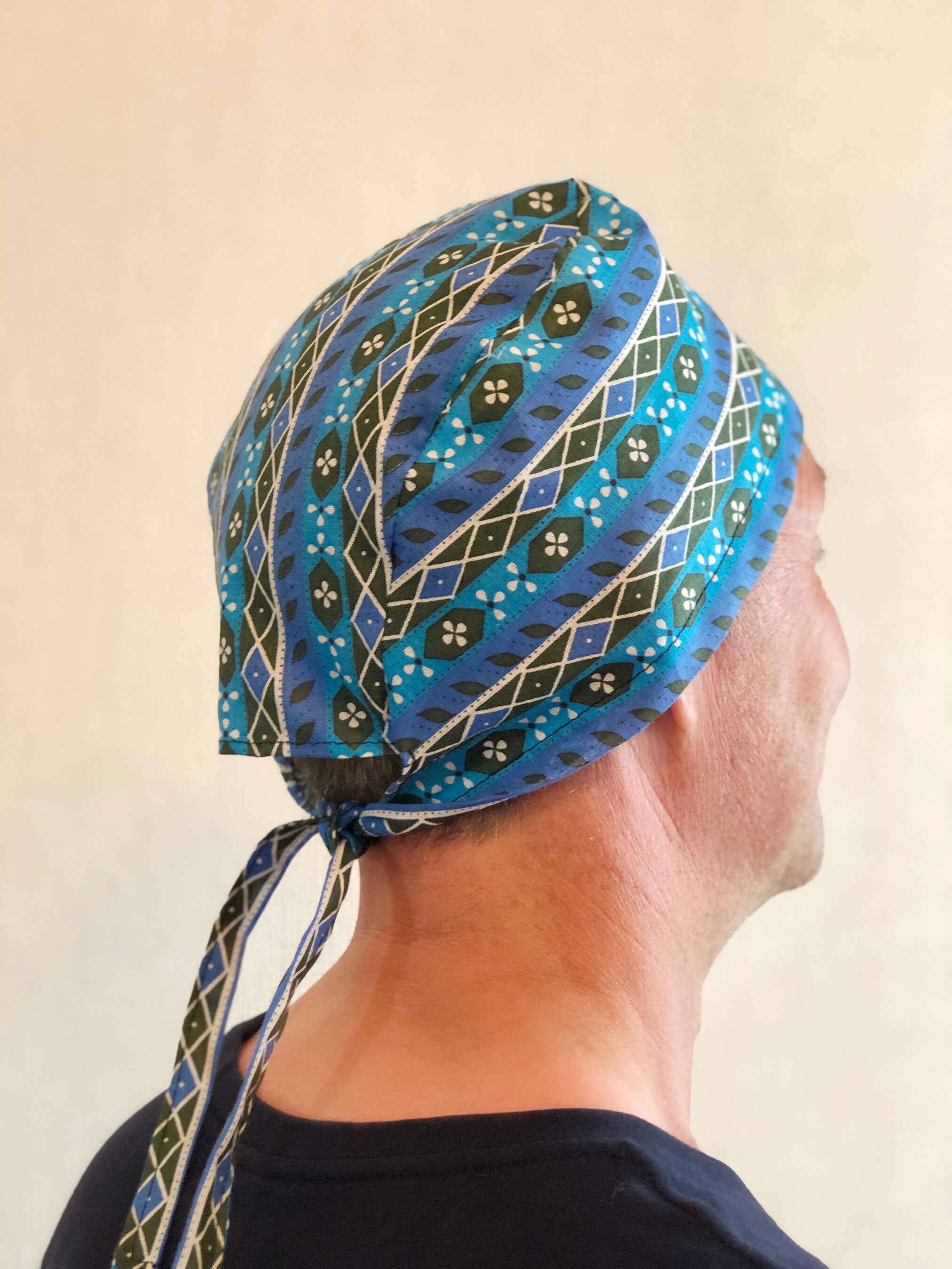 Sewing pattern scrub cap mens unisex surgical caps pattern | Etsy