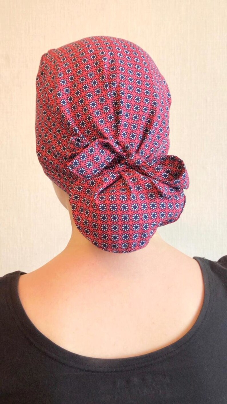 Sewing pattern Scrub Cap Ponytail pdf scrub caps for women | Etsy
