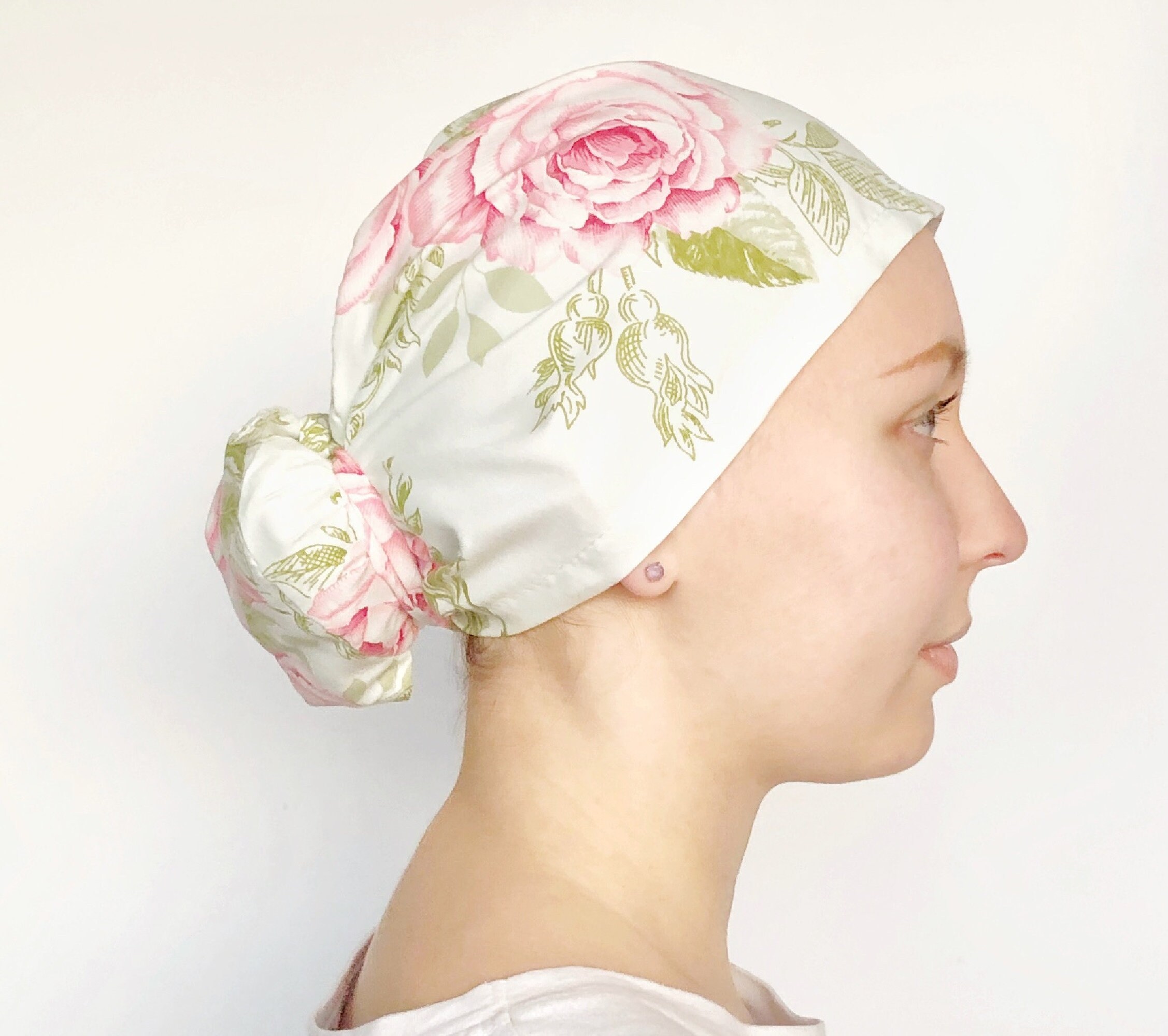 Sewing pattern Scrub Cap Ponytail pdf scrub caps for women | Etsy