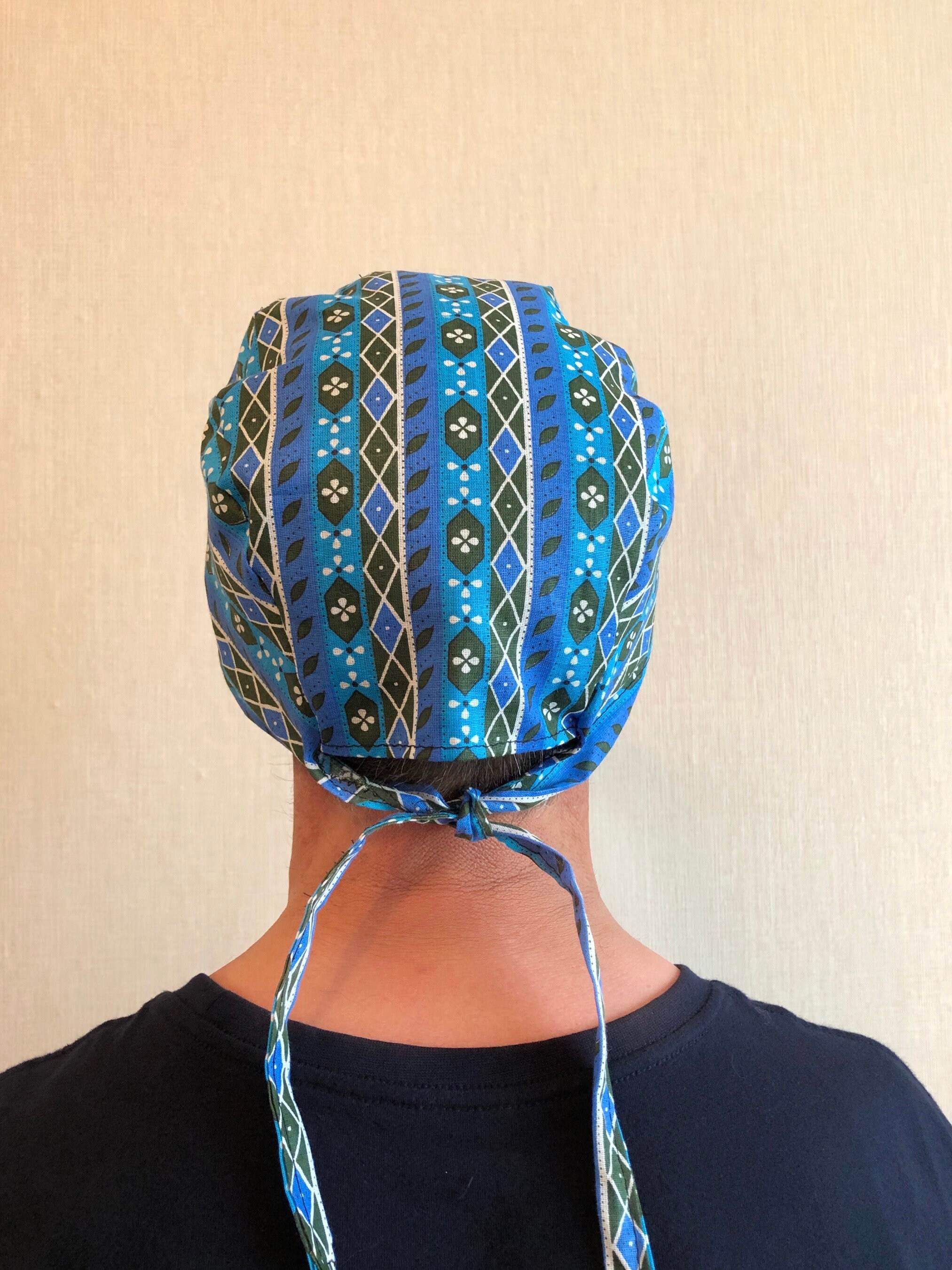 Sewing pattern scrub cap mens unisex surgical caps pattern | Etsy