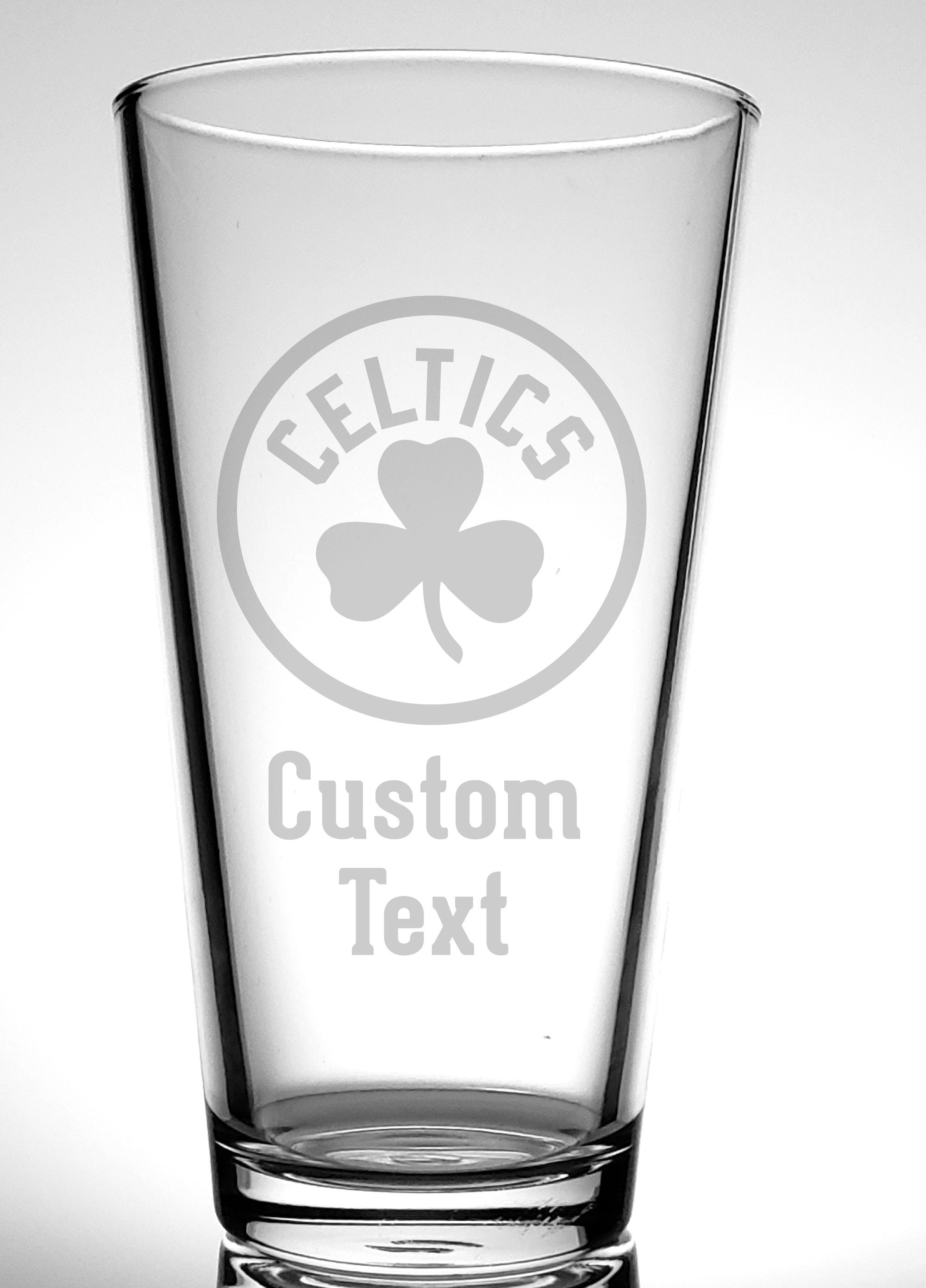 Boston Celtics Pint GlassesPERSONALIZE basketball pintNBA Etsy