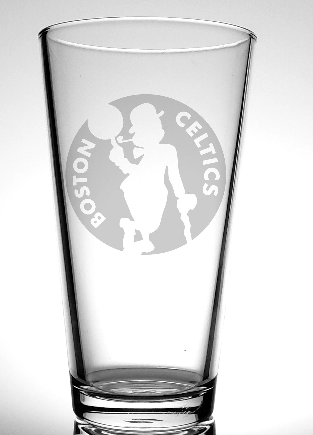 Boston Celtics Pint Glassesnba Basketball Pintleprechaun Logofather