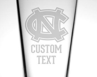 University of North Carolina Pint Glass-Personalized Graduation Gift-Alumni Gift-March Madness Basketball-College Student Gift-Tarheels Pint