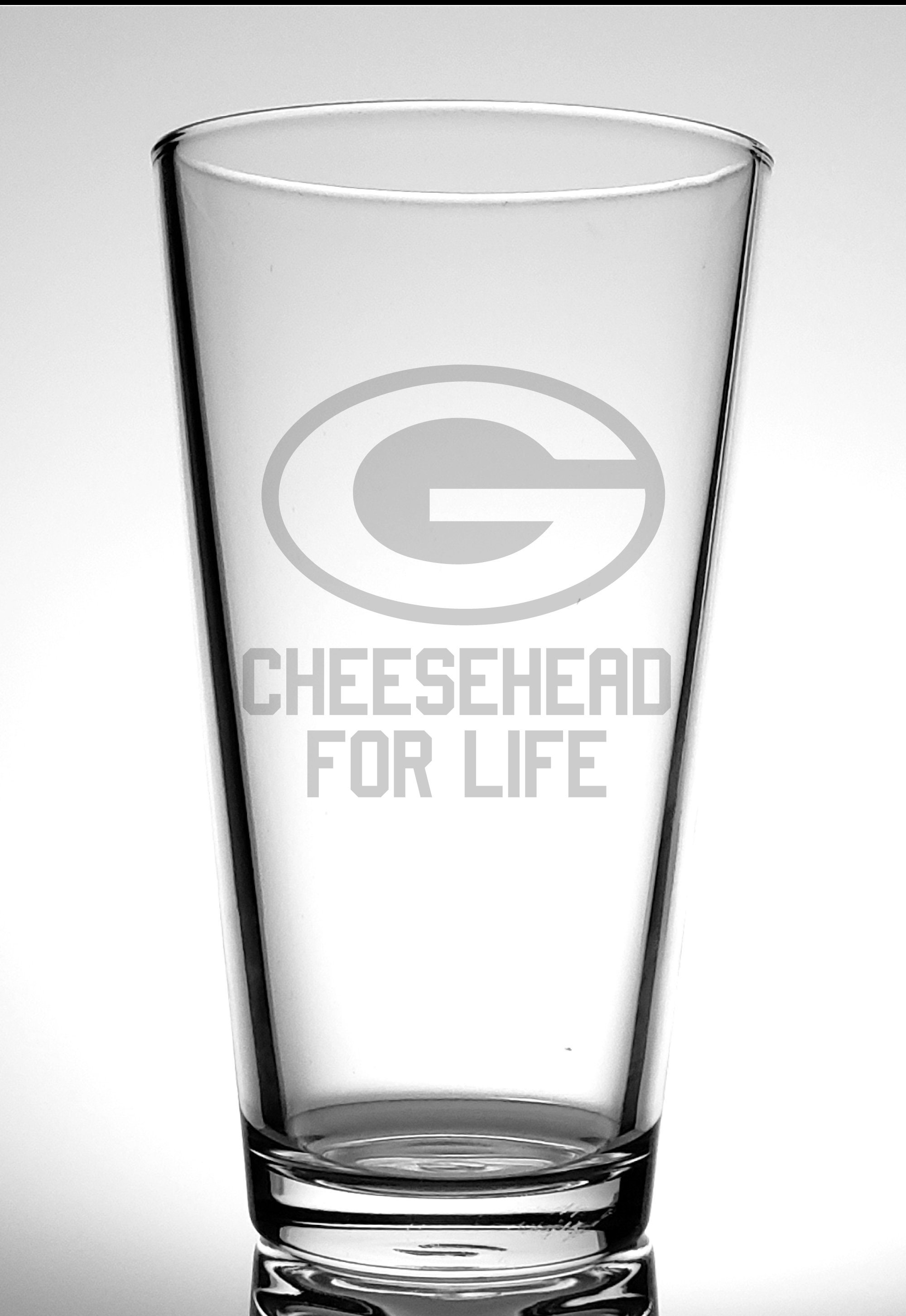 Green Bay Packers Pint GlassesCUSTOM textPersonalizePacker Etsy España