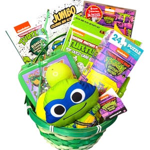 TMNT filled Boys or Girls Easter Basket * Kids prefilled Easter basket stuffers *