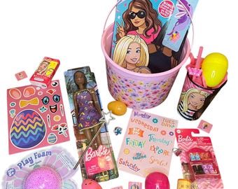 Barbie Girls Filled Easter Basket * Prefilled Easter Basket Stuffers * Barbie doll *