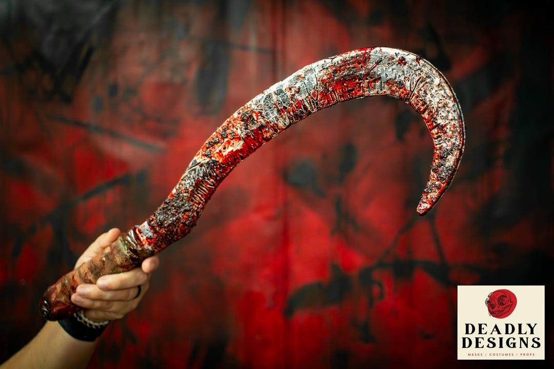 Fake Large Plastic Sickle Costume Prop | Halloween Horror Prop [MADE TO ...