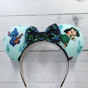 Lilo and Stitch Inspired Mouse Ears, Mickey Ears, Disney Ears
