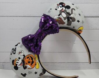 Halloween Mickey and Minnie Costumes Inspired Mouse Ears, Mickey Ears, Disney Ears