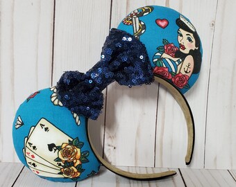 Tattoo Mickey Ears Etsy
