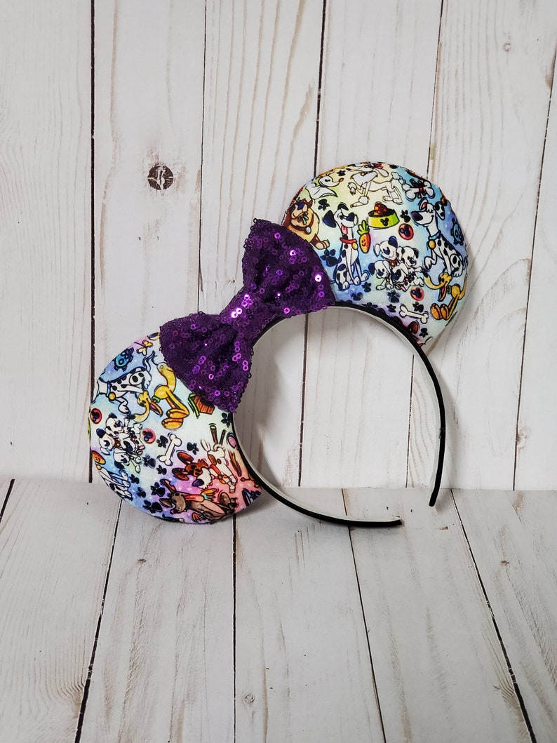 Disney Dog Sketch Inspired Mouse Ears Mickey Ears Disney Purple