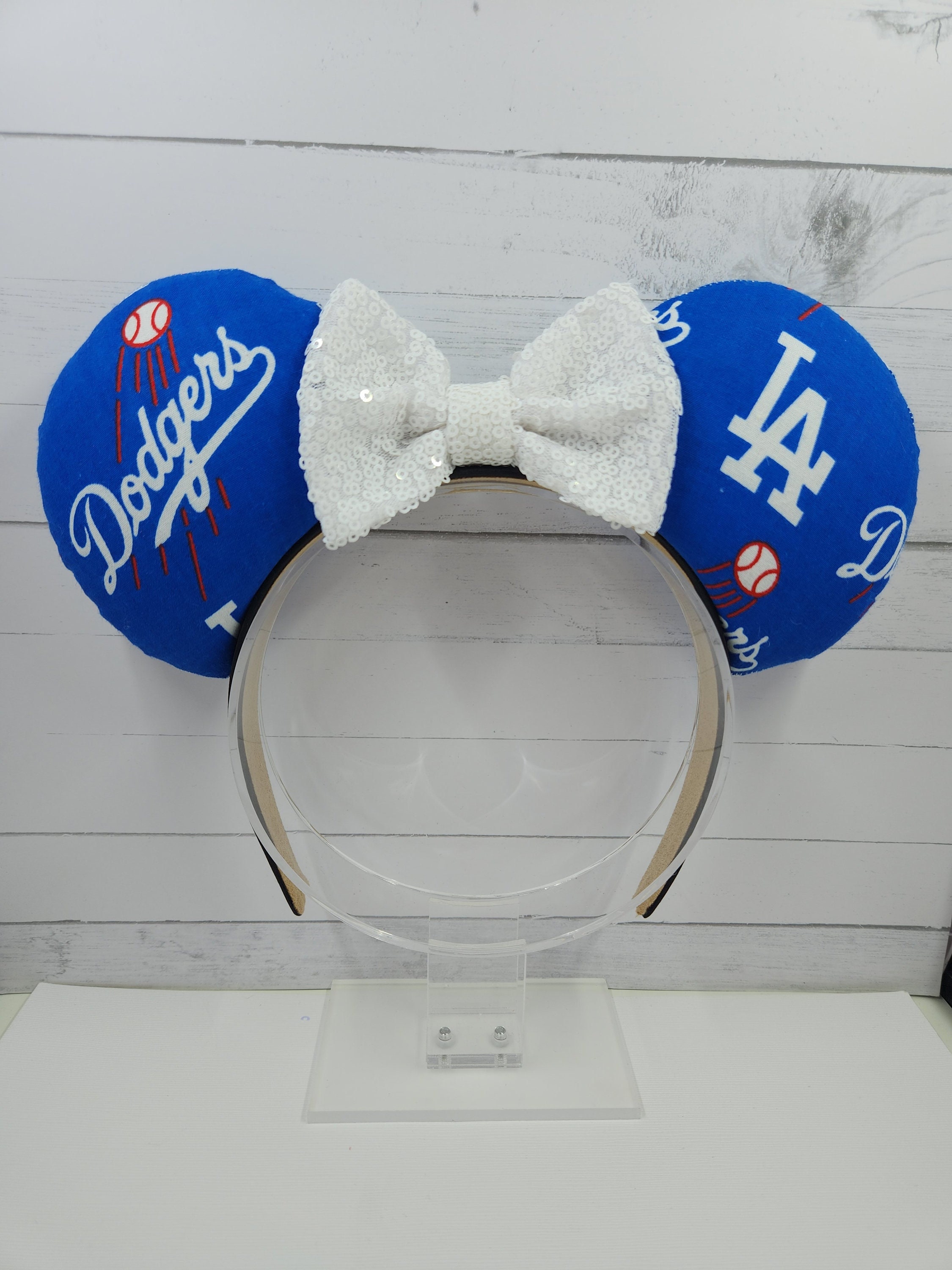 Mouse ears Dodgers inspired badge reel