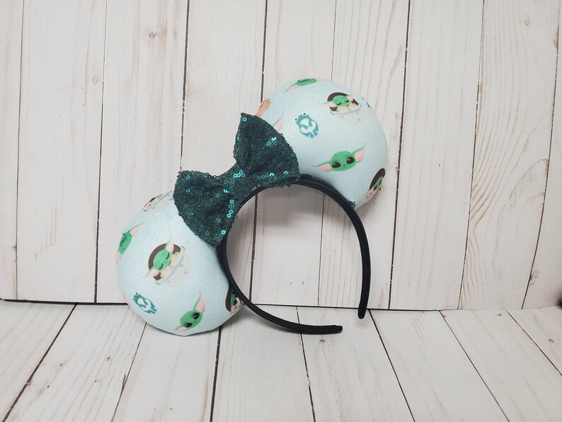 Baby Yoda Inspired Mickey Ears Disney Ears Mouse Ears ...