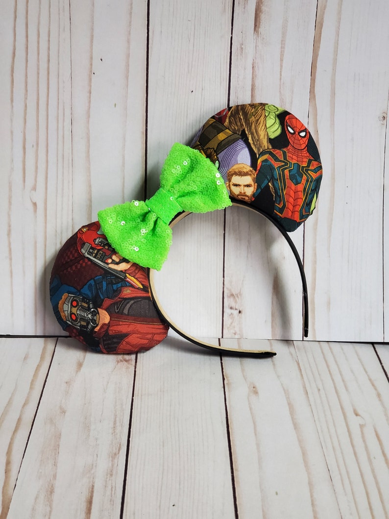 Superhero Inspired Mouse Ears Mickey Ears Disney Ears Neon Green
