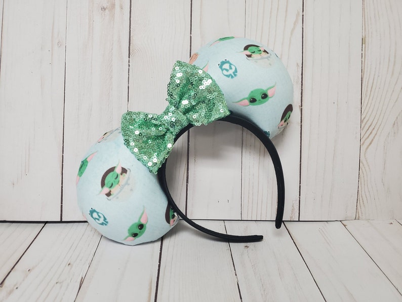Download Baby Yoda Inspired Mickey Ears Disney Ears Mouse Ears ...