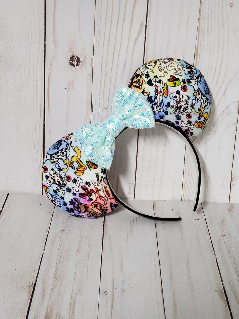 Disney Dog Sketch Inspired Mouse Ears Mickey Ears Disney Ice Blue