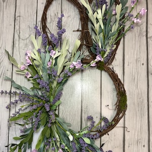 Easter front door wreath , easter decor, easter ,bunny wreath,lavender wreath,spring wreath, spring decor, home decor, holiday gift , easter
