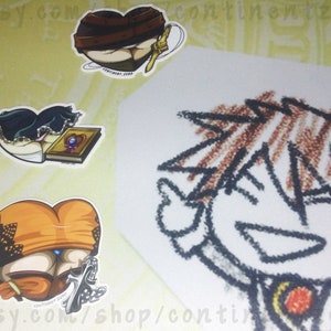 Shadow Hearts Butt Stickers ~ 'Main Heroine' Series ~ KOUDELKA | ALICE | KARIN