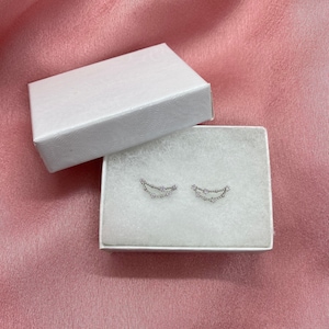 Capricorn Constellation Earrings: Minimalist 925 Silver Cubic Zirconia Studs Christmas Gift