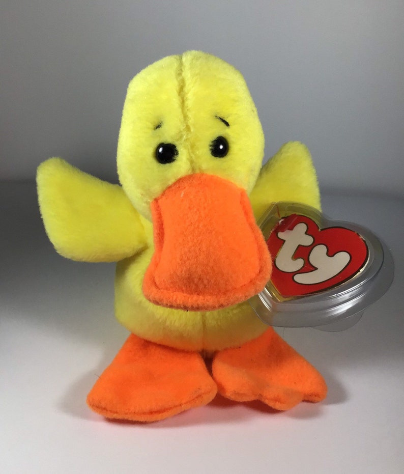 TY Beanie Babies Quackers Rare and Retired Third Generation Etsy