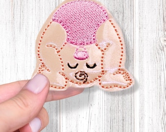 Archivo de diseño de fieltro para bebé "Peek a Boo": incluye diseños individuales de 4x4 y 5x7, agrupados/ordenados. DESCARGA INSTANTÁNEA.