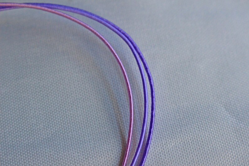 Mizuhiki Pink+purple colors, Paper strings, mizuhiki 9colors×5=45strings, japanese cord, rayon wrap image 5