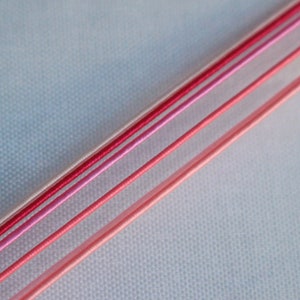 Mizuhiki Pink+purple colors, Paper strings, mizuhiki 9colors×5=45strings, japanese cord, rayon wrap image 4
