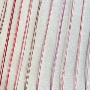 Mizuhiki Pink colors 2, Paper strings 1, mizuhiki 11colors×3=33strings, paper cord, rayon wrap