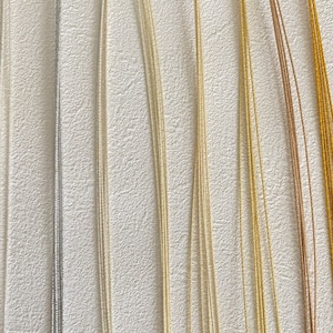 Mizuhiki colori oro e argento, corde di carta, mizuhiki 8 colori×5=40 corde, cordone giapponese, involucro di pellicola