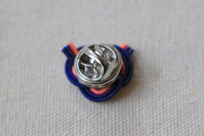 Lapel Pin woman,Wedding Boutonniere Gift Under 20,Groomsmen Lapel,Blue Awaji Pin Lapel Pin Men,Mizuhiki Knot Pin