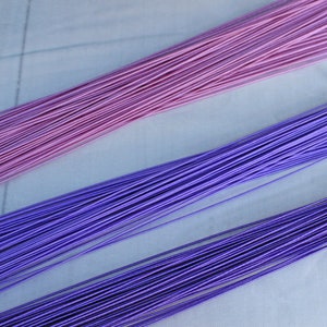 Mizuhiki Pink+purple colors, Paper strings, mizuhiki 9colors×5=45strings, japanese cord, rayon wrap image 3