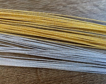 Mizuhiki Gold+Silve colors, Paper strings, mizuhiki 2colors, japanese cord, silk wrap