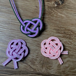 Mizuhiki Pink+purple colors, Paper strings, mizuhiki 9colors×5=45strings, japanese cord, rayon wrap image 6
