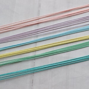 Mizuhiki Pastel colors, Paper strings, mizuhiki 6colors, japanese cord