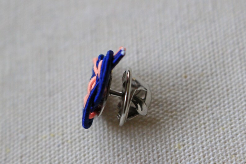 Lapel Pin woman,Wedding Boutonniere Gift Under 20,Groomsmen Lapel,Blue Awaji Pin Lapel Pin Men,Mizuhiki Knot Pin