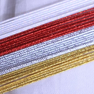 Mizuhiki sparkle colors, Paper strings, mizuhiki 4colors, japanese cord, film wrap