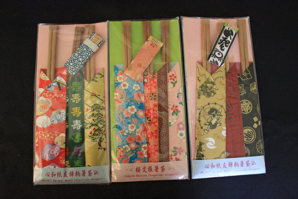 Chopstick Case8chopstick Sleevespack of 33set Fancy Paper Etsy