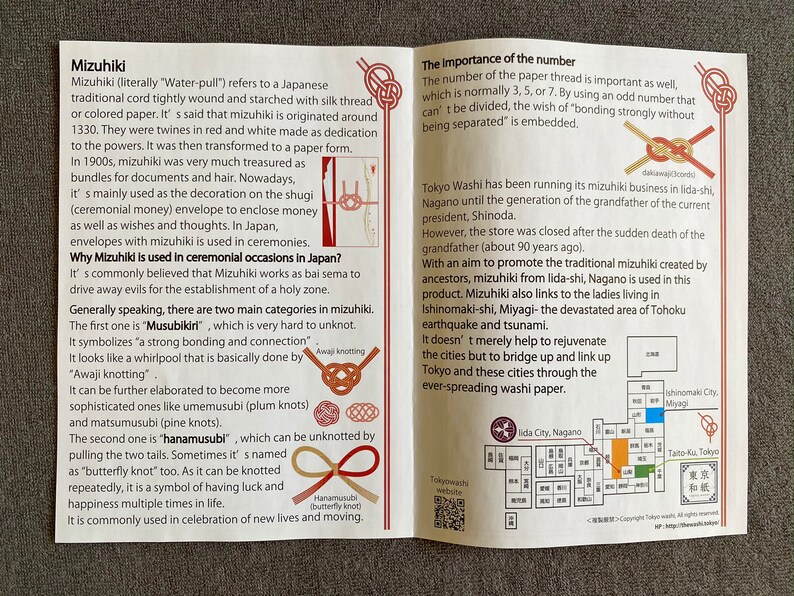 Mizuhiki Pink+purple colors, Paper strings, mizuhiki 9colors×5=45strings, japanese cord, rayon wrap image 8