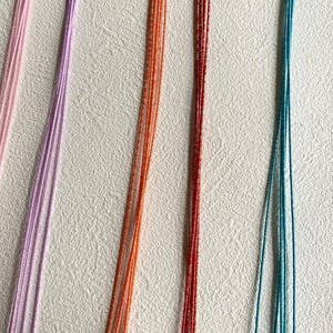 Mizuhiki sparkle colors, Paper strings, mizuhiki 6colors, japanese cord, film wrap