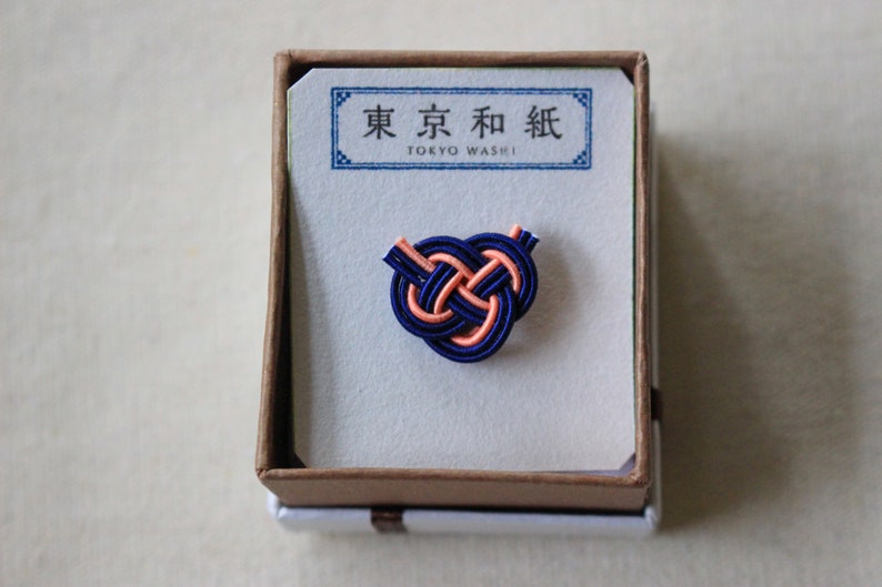 Lapel Pin woman,Wedding Boutonniere Gift Under 20,Groomsmen Lapel,Blue Awaji Pin Lapel Pin Men,Mizuhiki Knot Pin